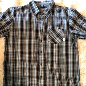 Mens Plaid Oakley Button-down Shirt Size L